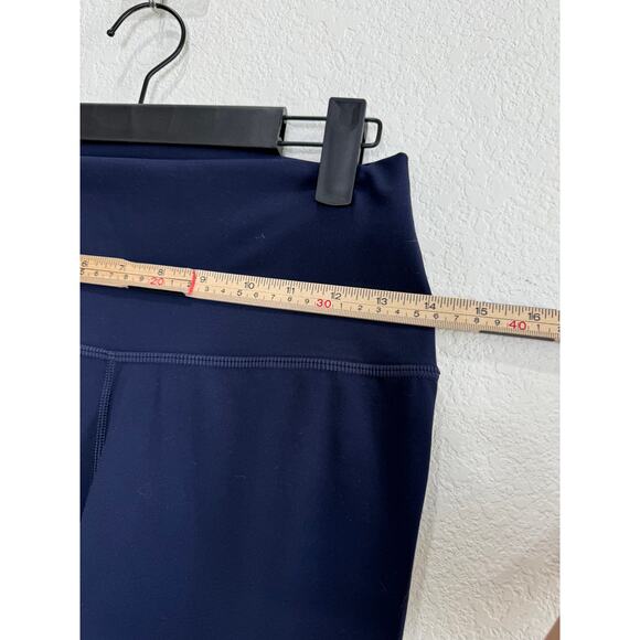 NWOT Women's Soft Navy Blue High Waist Leggings Large - Picture 2 of 8